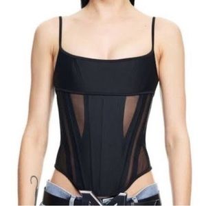 Unopened bag NWT never worn Mugler x hm Corset Size L